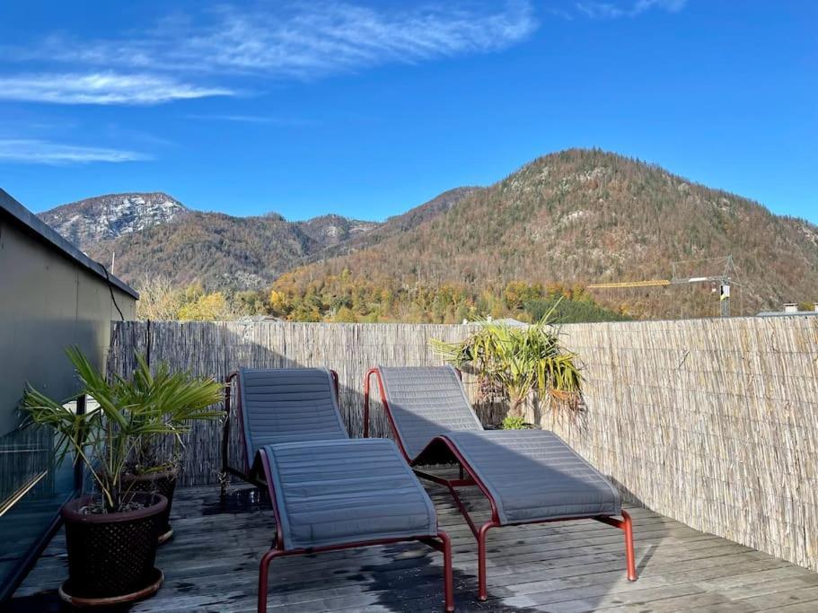 Luxus Penthouse Mit Panoramablick Lägenhet Bad Ischl Exteriör bild